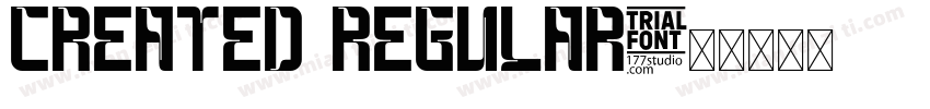 Created Regular字体转换